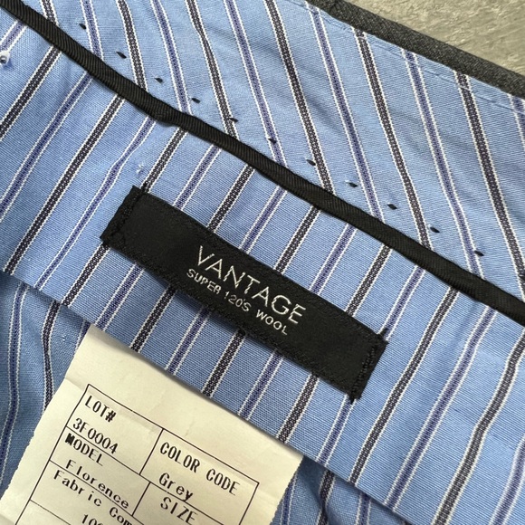 Paul Betenly Cambridge Grey Super 120’s Dress Pants 36x30 - Picture 9 of 9